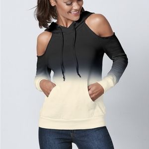 Venus | Cold Shoulder Sweatshirt | Black
